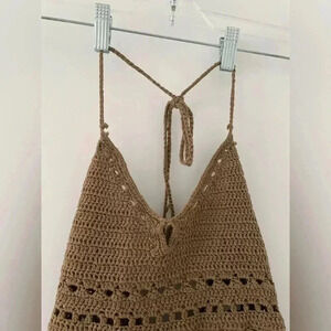 Crotchet Brown Top​​​​​​​​​​​​​​